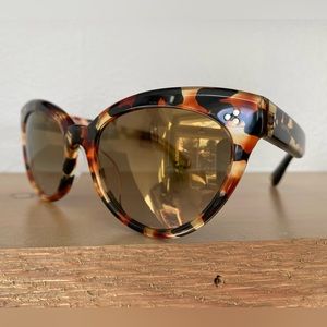 Oliver Peoples Roella Red Tortoise Cat Eye Polarized Sunglasses
